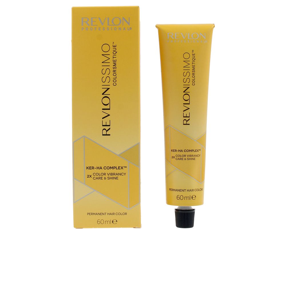 60 ml tube of permanent gel-cream hair colour, shade 6.34, kit packaging
