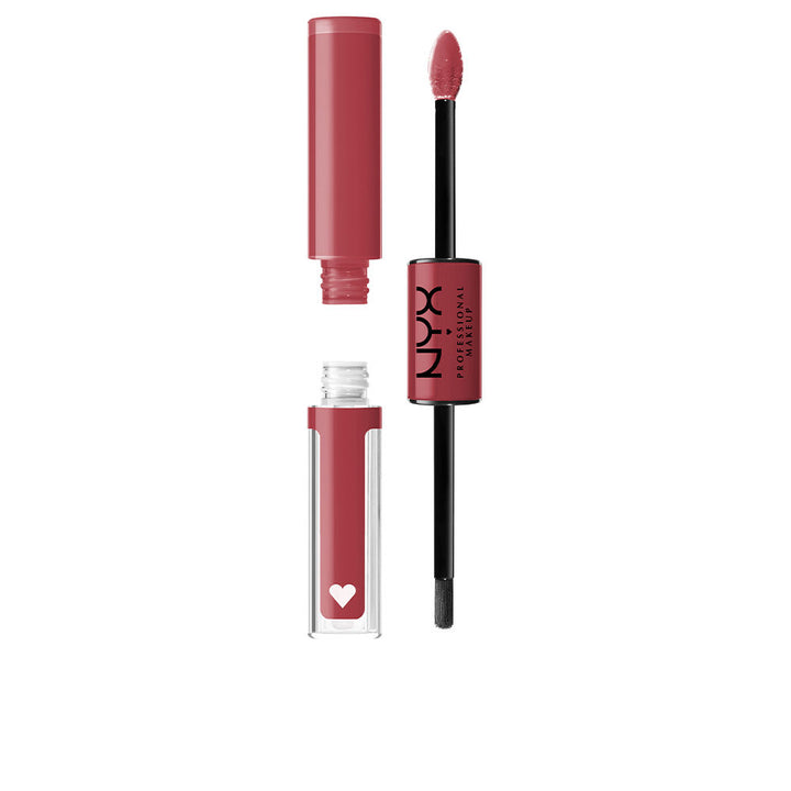 Gloss wand and tube, glossy brown-rose shade, 3.4 ml