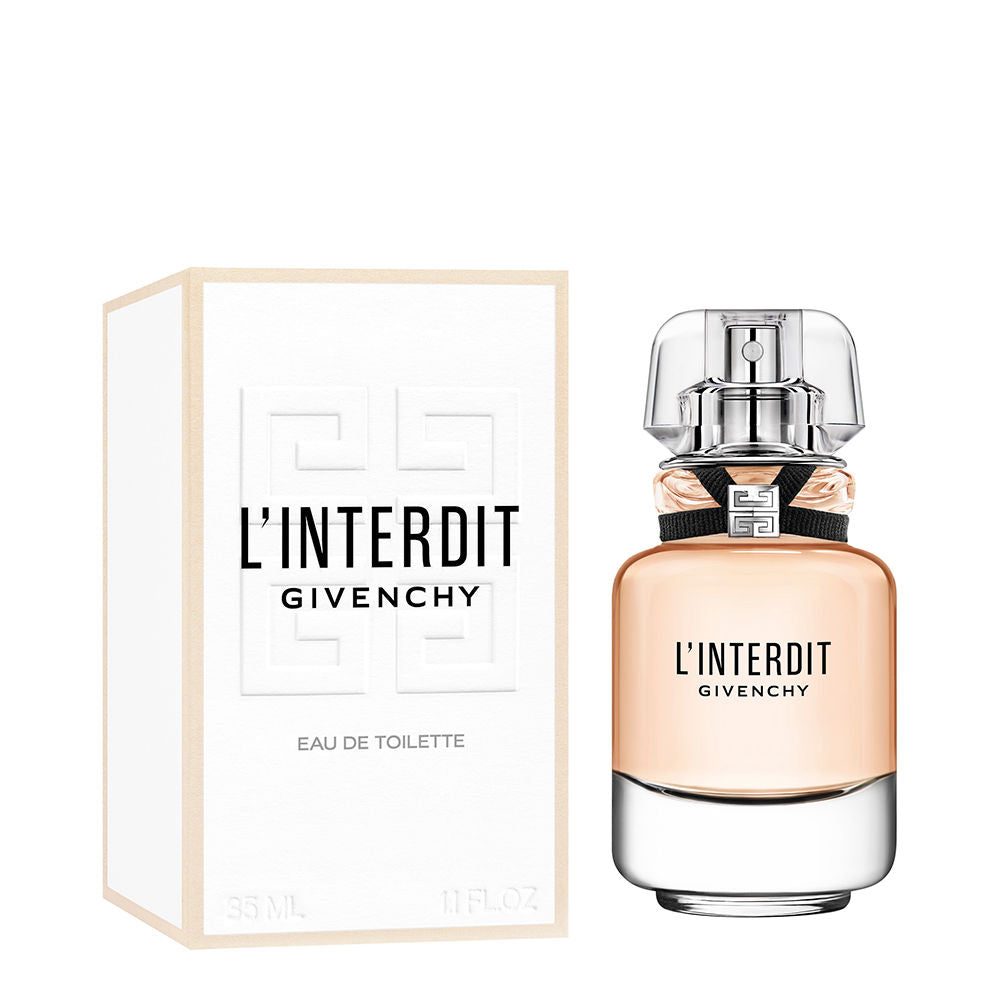 35 ml glass bottle Eau de Toilette with black ribbon and emblem