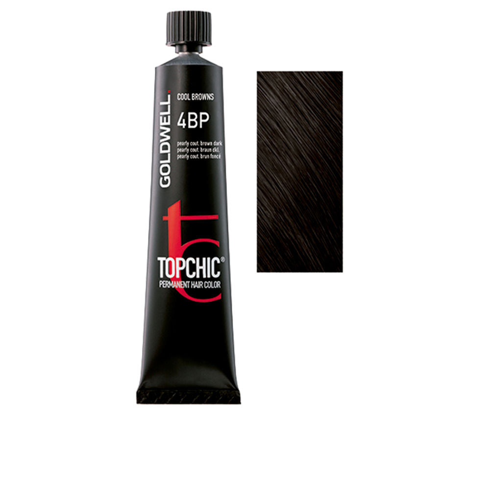 60 ml tube of permanent cream hair colour in natural brown, labelled 4BP
