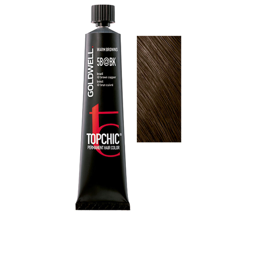60 ml tube of permanent cream hair colour in shade 5B@BK with compact packaging
