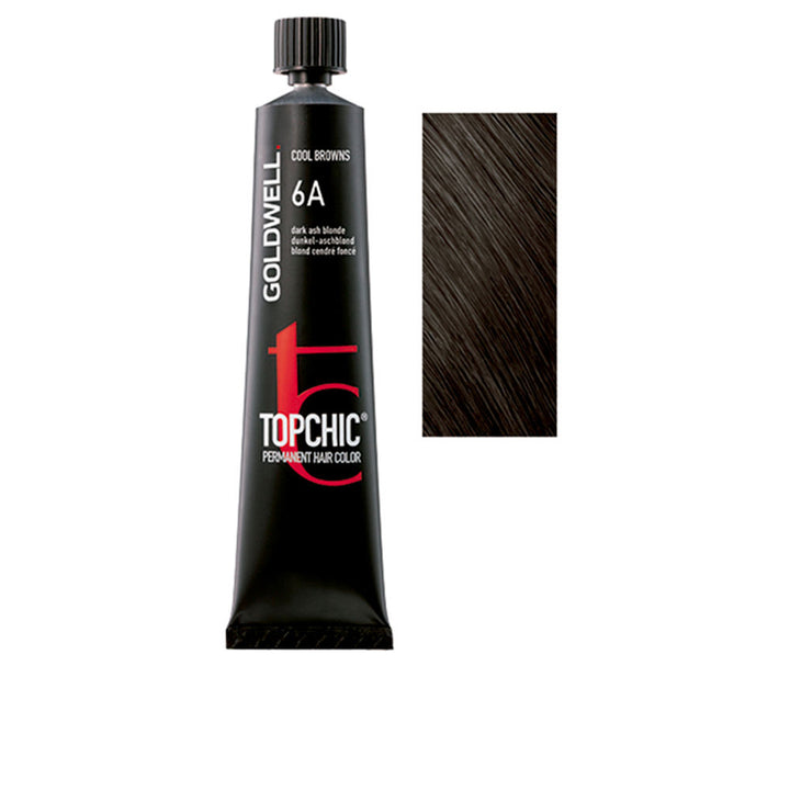 Tube of cool auburn permanent cream hair colour, 60 ml, salon shade
