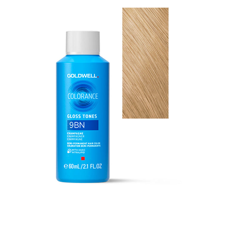 Tube of 9BN lightest blonde demi‑permanent hair colour, 60 ml packaging