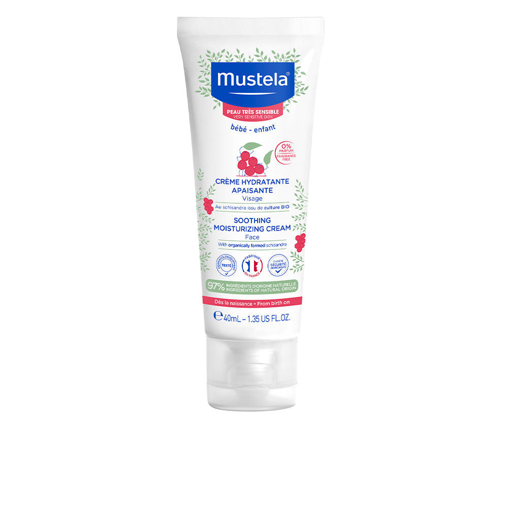 Mustela facial cream tube for newborns with extremely sensitive skin