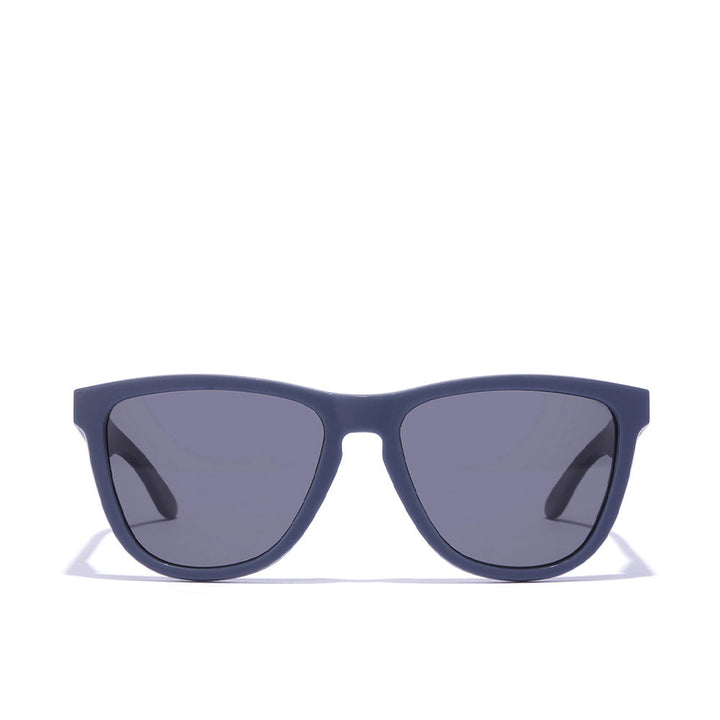 Unisex navy square sunglasses with polarised lenses, 55.7 mm calibre, 140 mm temples