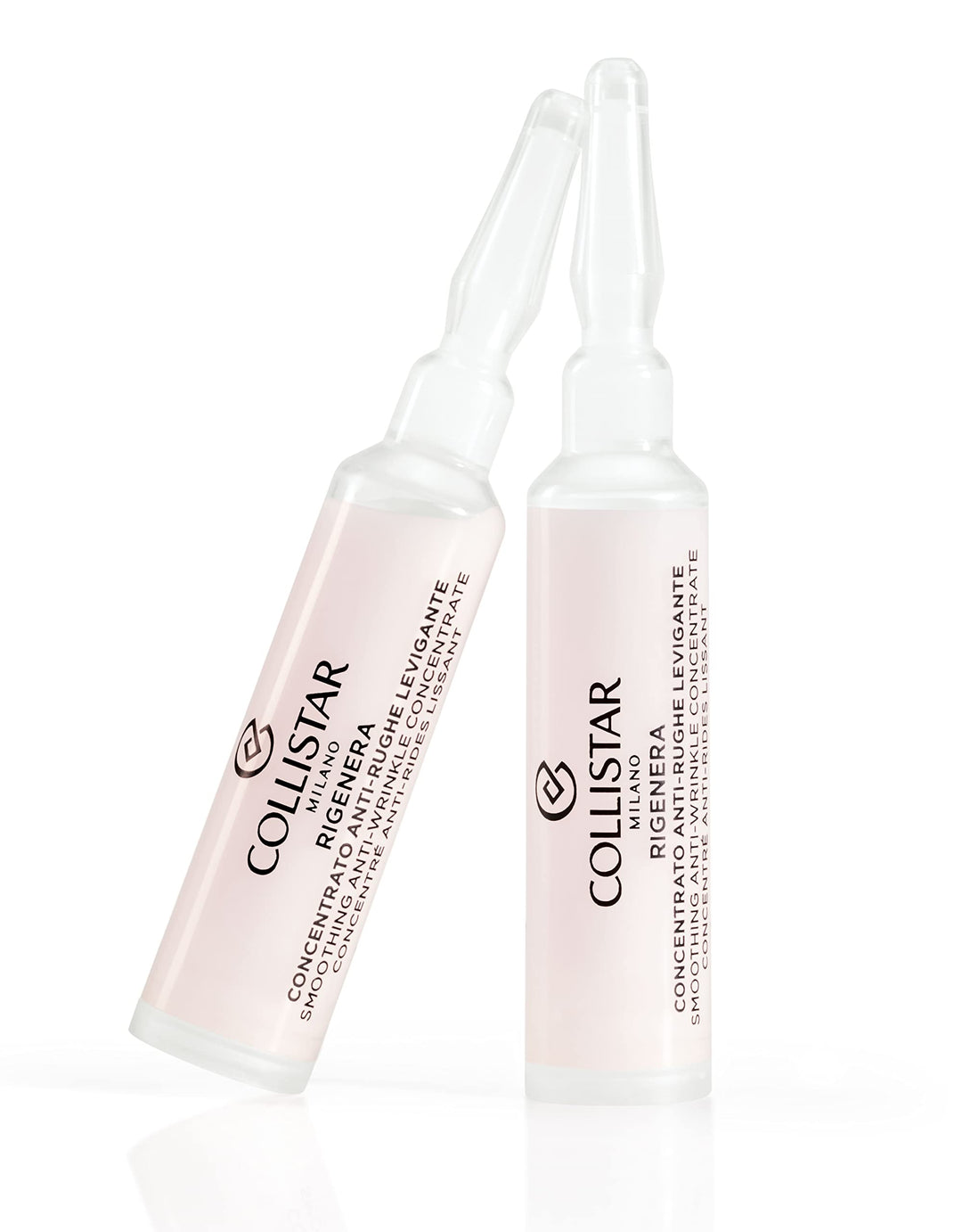 10 ml resealable clear ampoule of anti‑wrinkle serum with hyaluronic acid and peptides