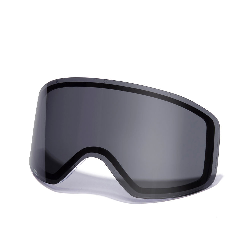 Orange mirrored ZEISS replacement lens for large goggle frames, with pouch and box