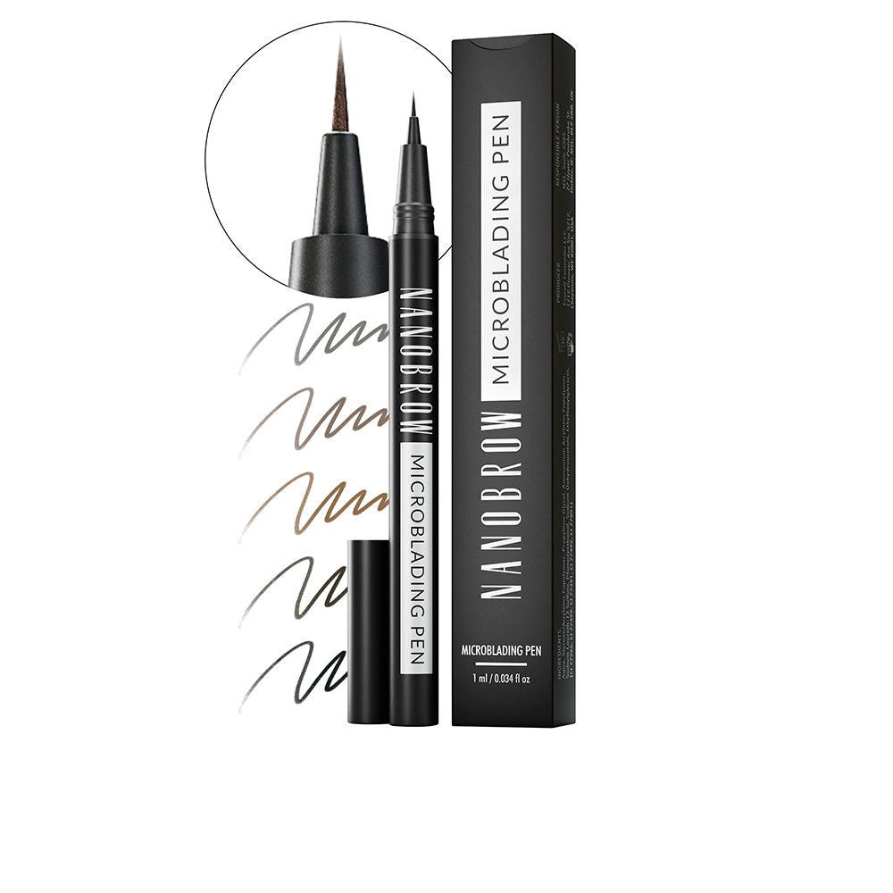 Fine‑tip microblading eyebrow pen in light brown, 1 ml, compact stick
