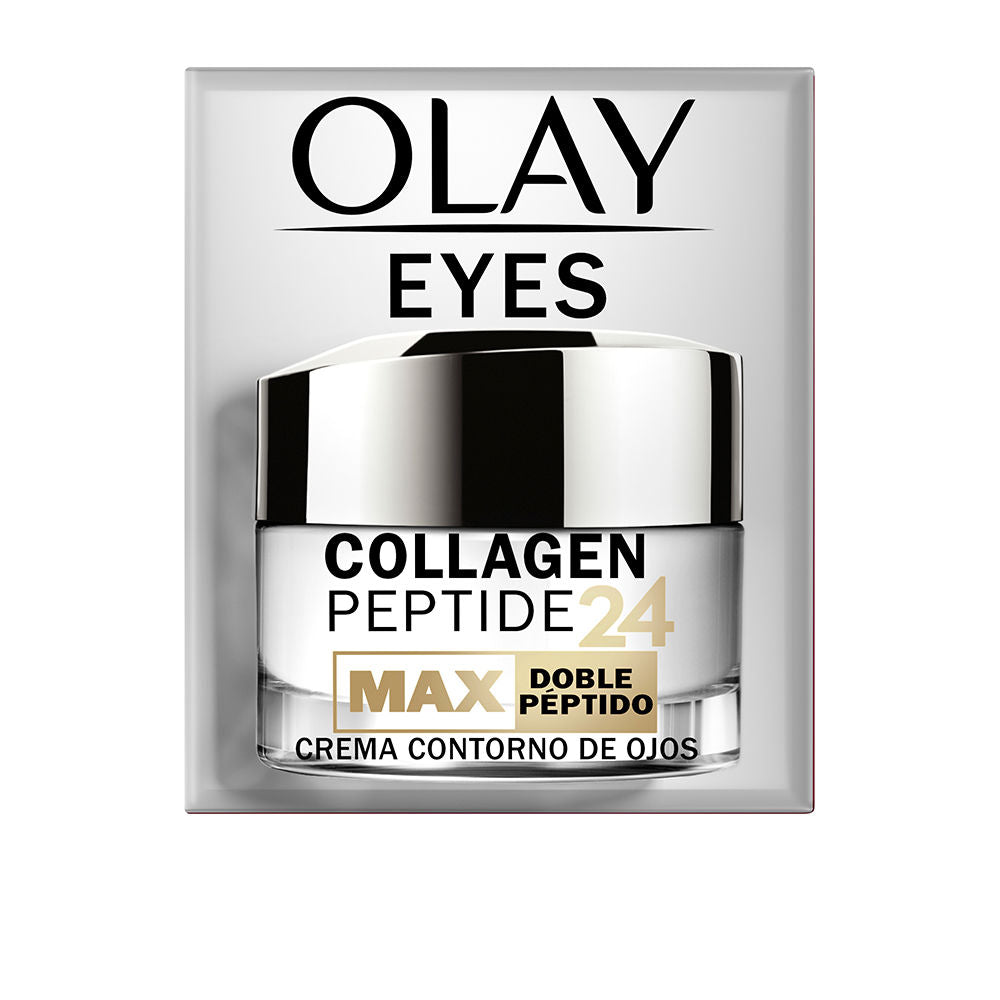 15 ml jar of lightweight collagen peptide eye cream for Women, silky white texture