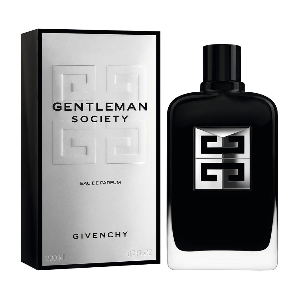 Black couture-style perfume bottle with silver monogram, 60 ml Eau de Parfum
