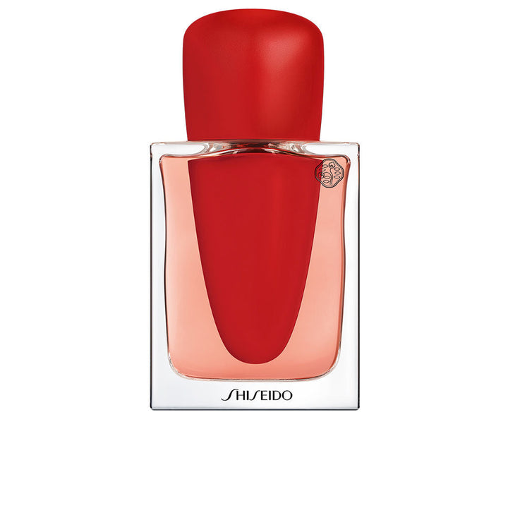 30 ml crimson-tinted glass bottle; floral-woody perfume for Women