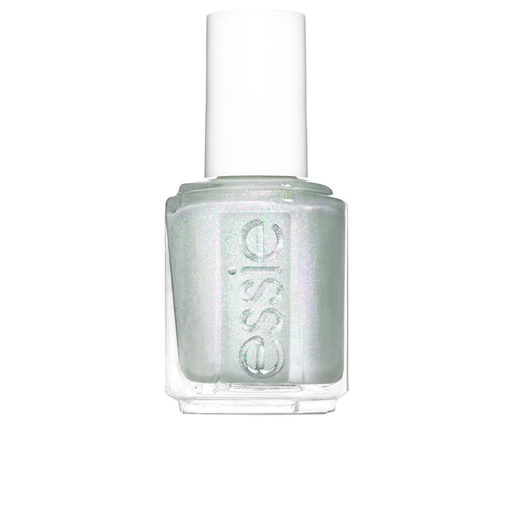 13.5 ml creamy mid-pink nail polish bottle with precision brush