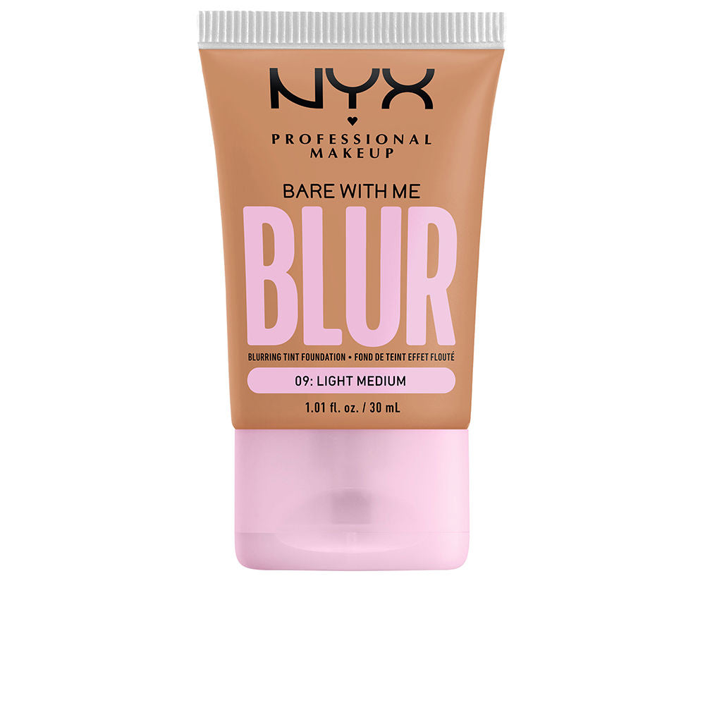 30 ml pump foundation bottle, shade 09 Light Medium, smooth liquid texture