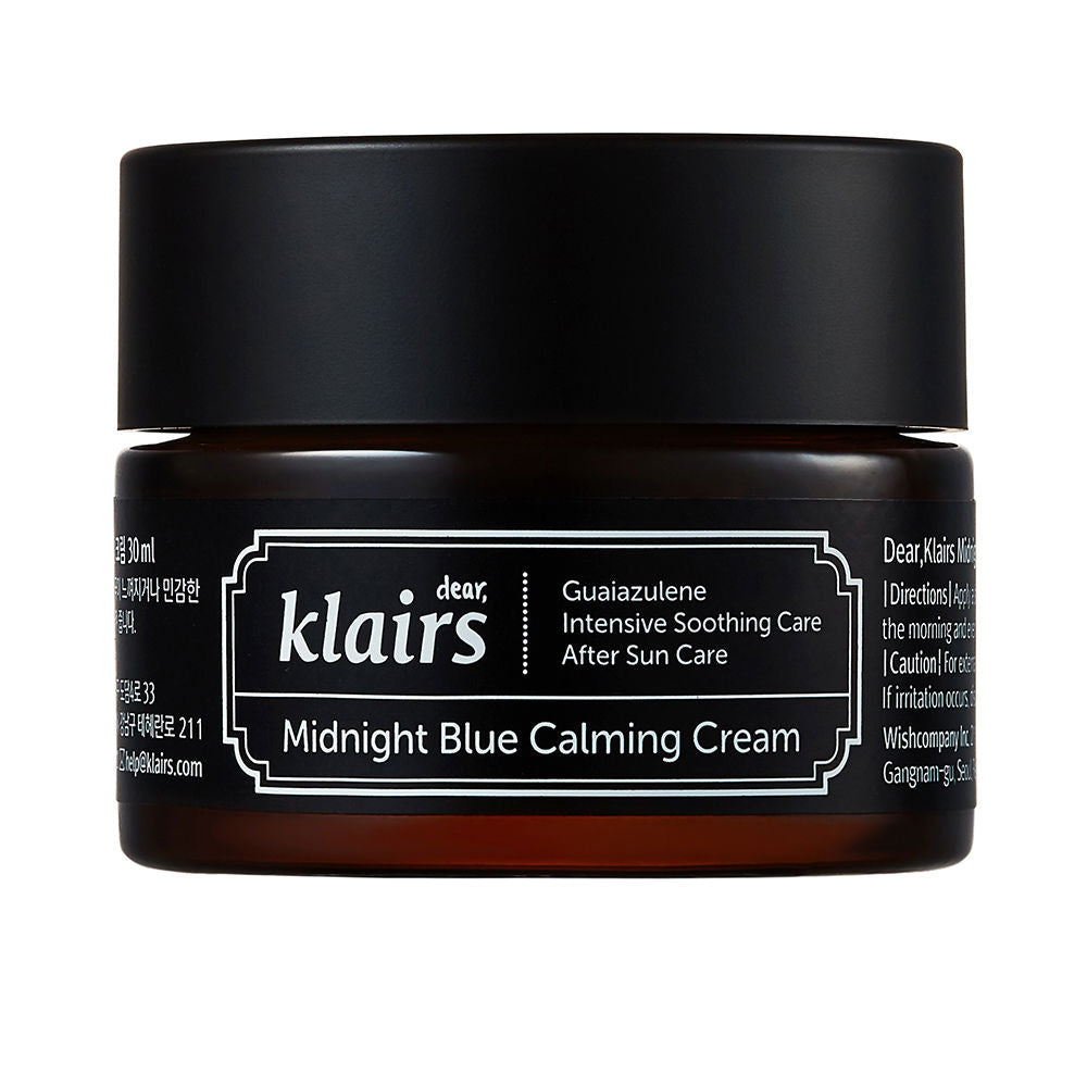 30 ml midnight blue night cream jar, rich calming cream for sensitive skin