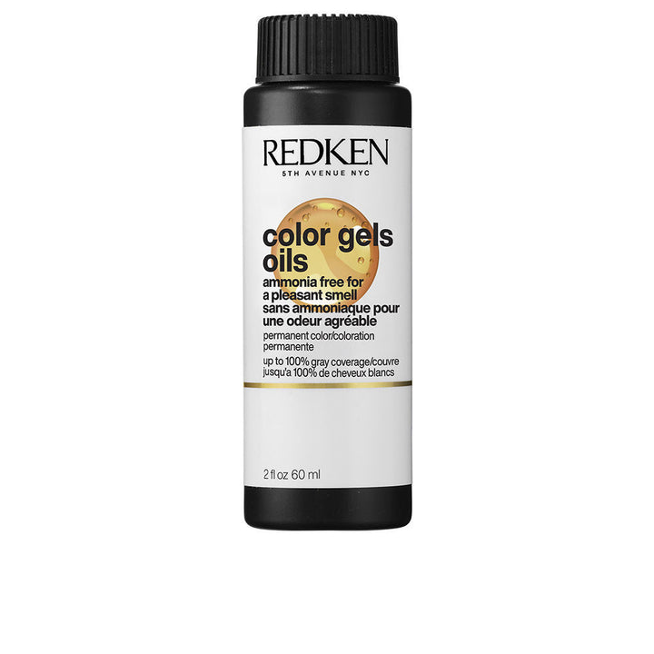 Three 60 ml bottles of ammonia-free apricot gel-oil hair colour in medium shade