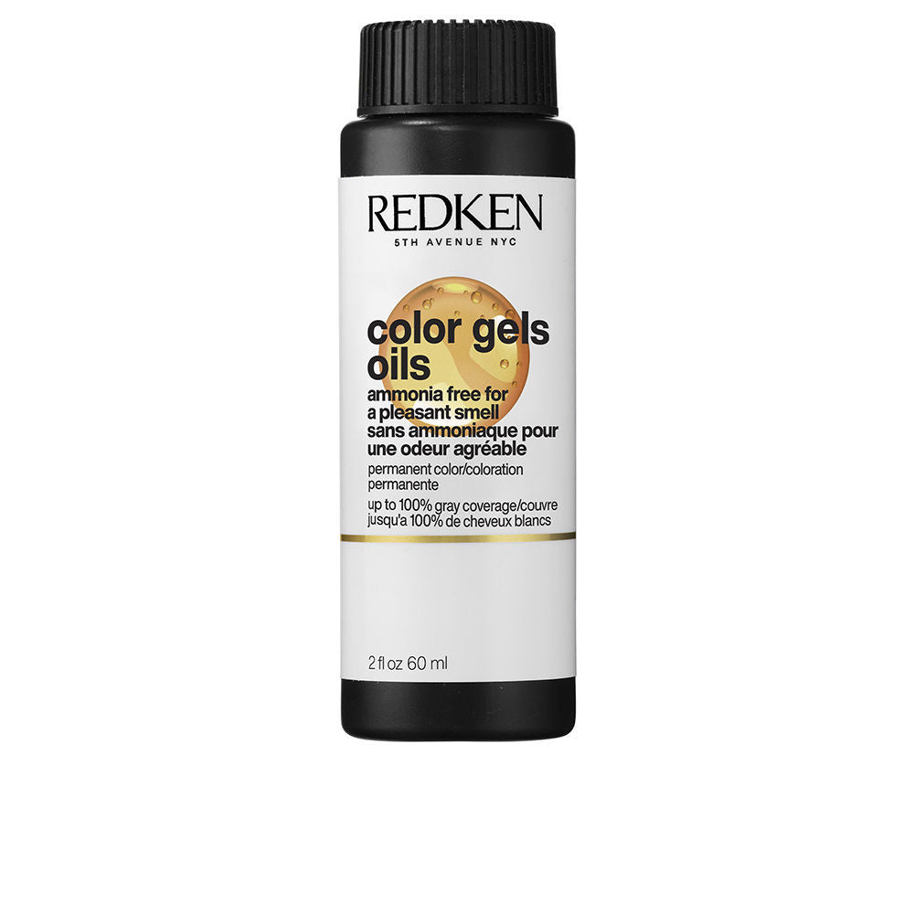 Three 60 ml tubes of ammonia-free gel-oil hair colour, shade 06AB, apricot oil formula