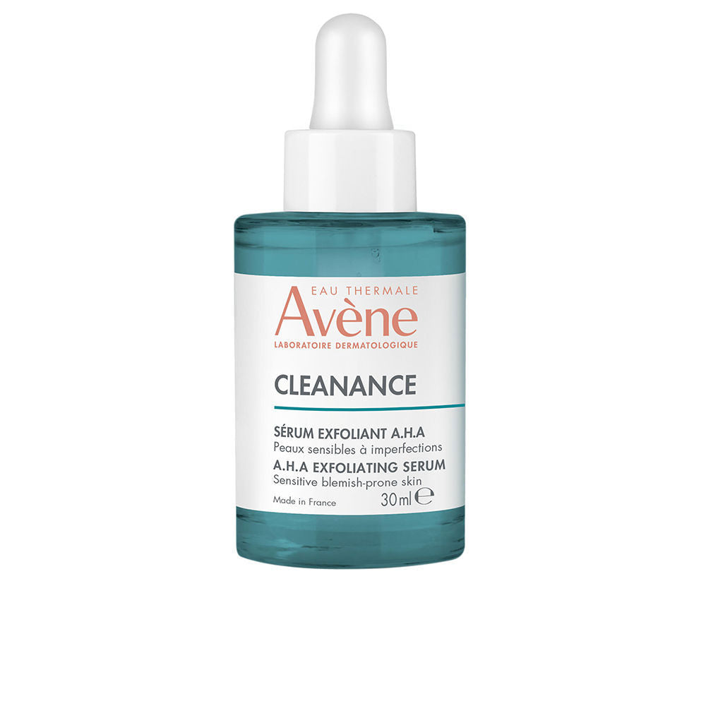 30 ml serum bottle with dispenser; exfoliating AHA formula for sensitive skin