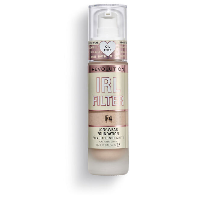 23 ml matte liquid foundation bottle, shade F4, Unisex