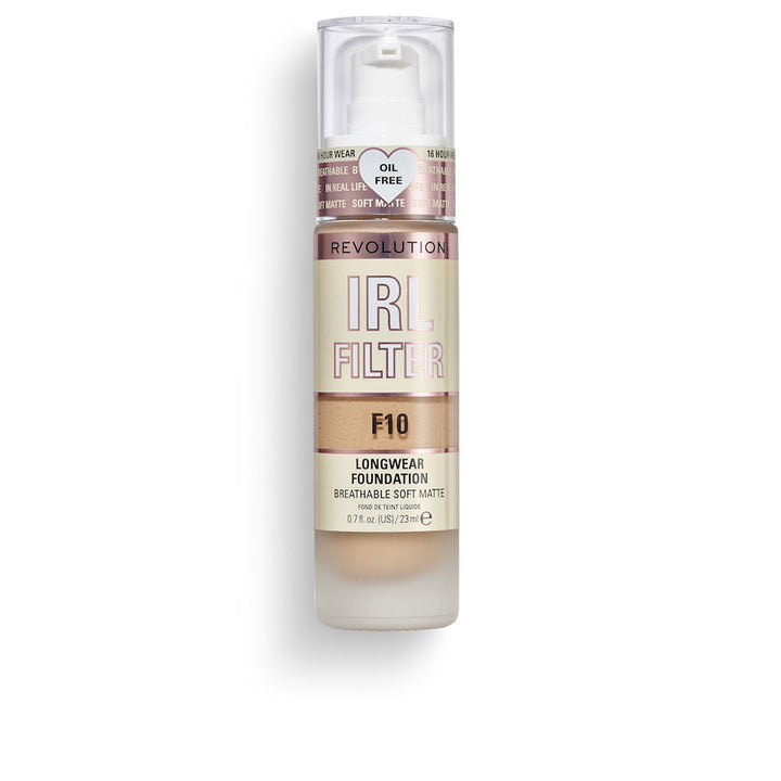 23 ml matte liquid foundation bottle, oil-free niacinamide formula, F10 shade