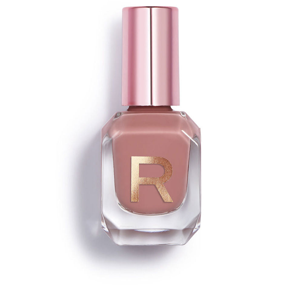 10 ml nude high‑gloss nail polish bottle with slender brush