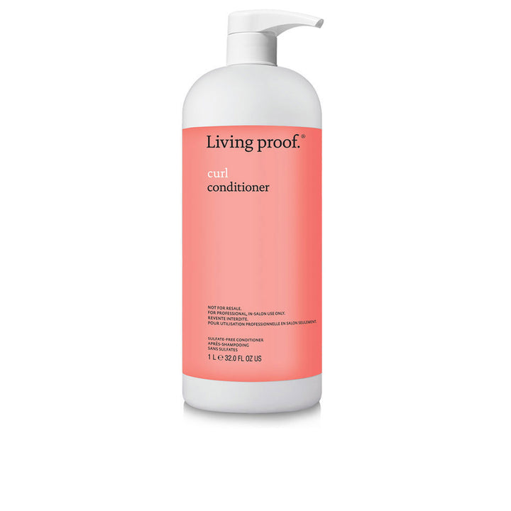 Pump bottle of curl cream conditioner, 1000 ml, rich ivory cream texture
