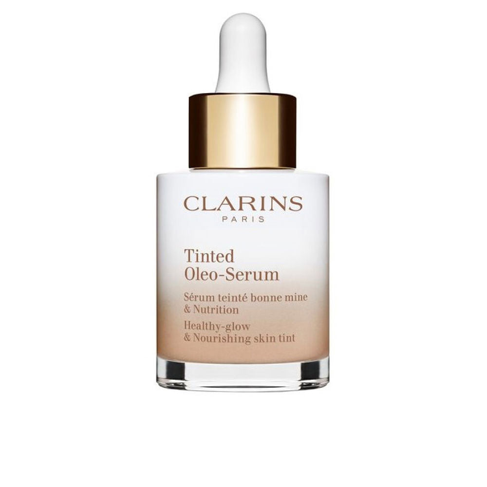 30 ml tinted oil‑serum bottle with light beige tint, Unisex skin tint