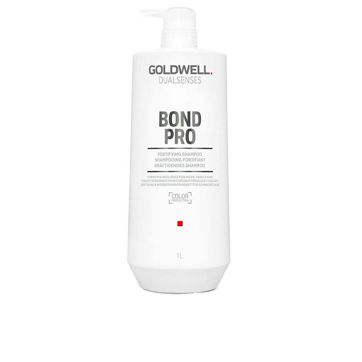 Tall 1000 ml professional bottle of bond-repair fortifying shampoo, white label