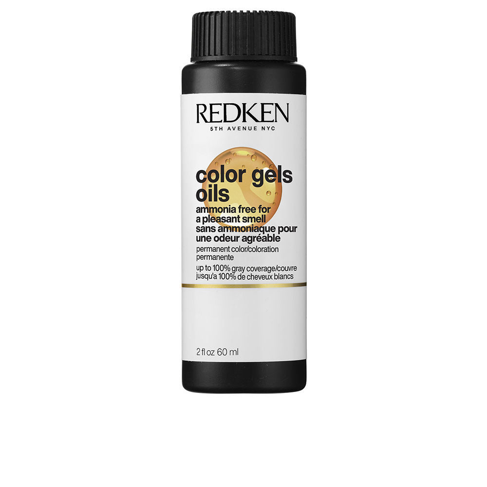 60 ml tube of ammonia-free gel-oil hair colour, apricot oil formula, women’s permanent shade