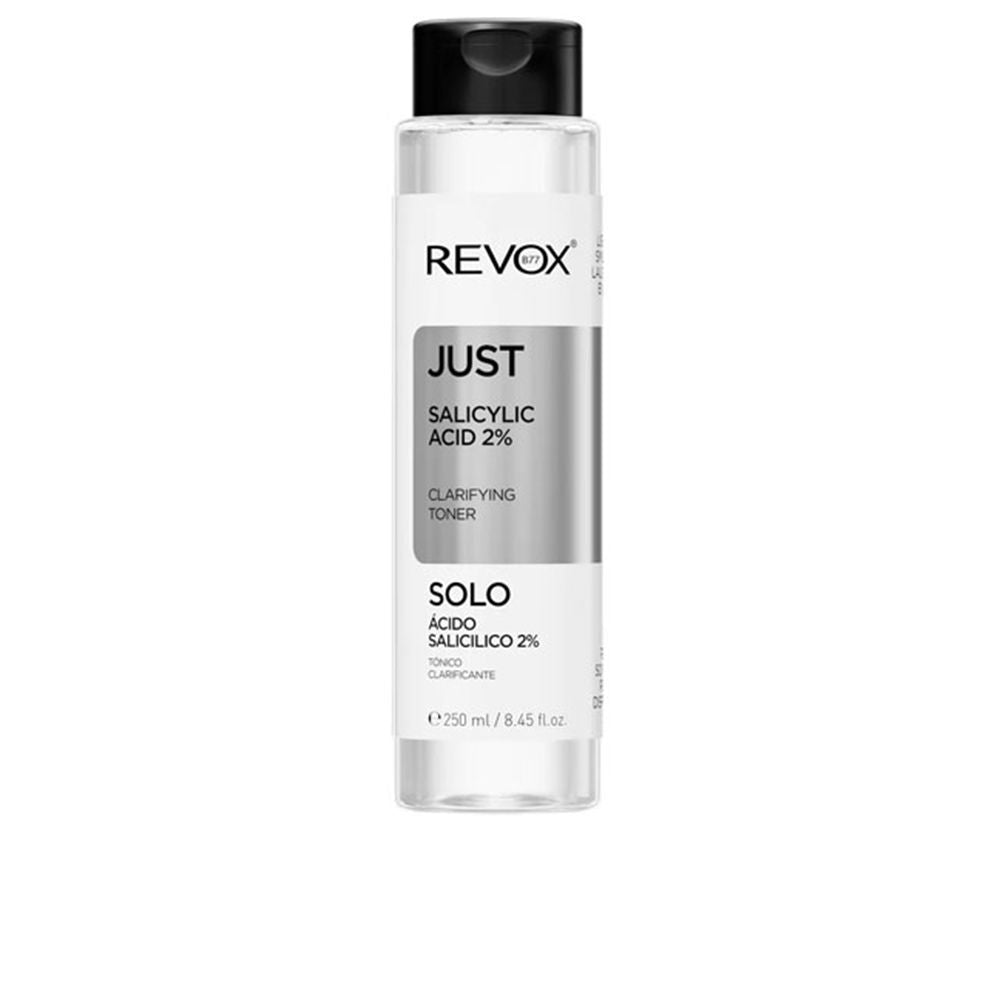 Clear 250 ml bottle of 2% salicylic acid clarifying tonic for Women, labelled ingredients visible