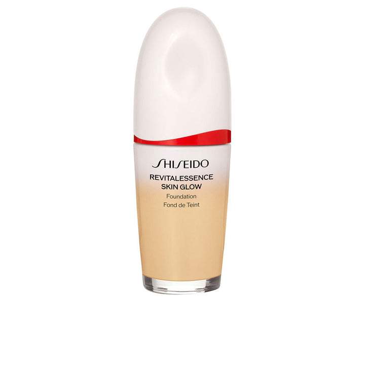 30 ml glass bottle of lightweight radiant fluid foundation, shade 120, luminous finish