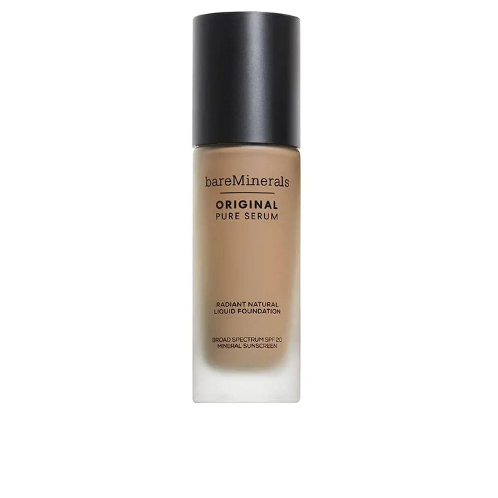30 ml tube of sheer tinted serum foundation in Medium Cool 3.5, lightweight luminous finish