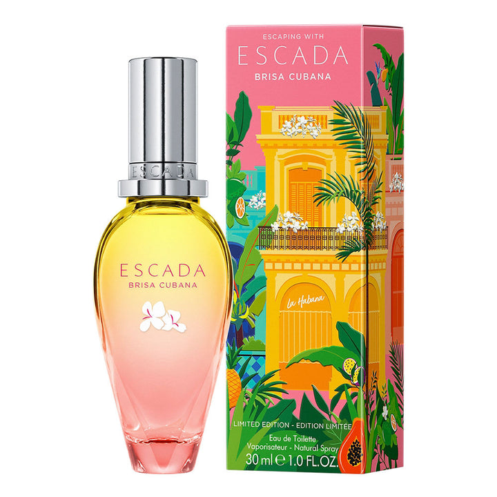 30 ml ombré orange glass bottle, citrus‑mint fragrance for Women