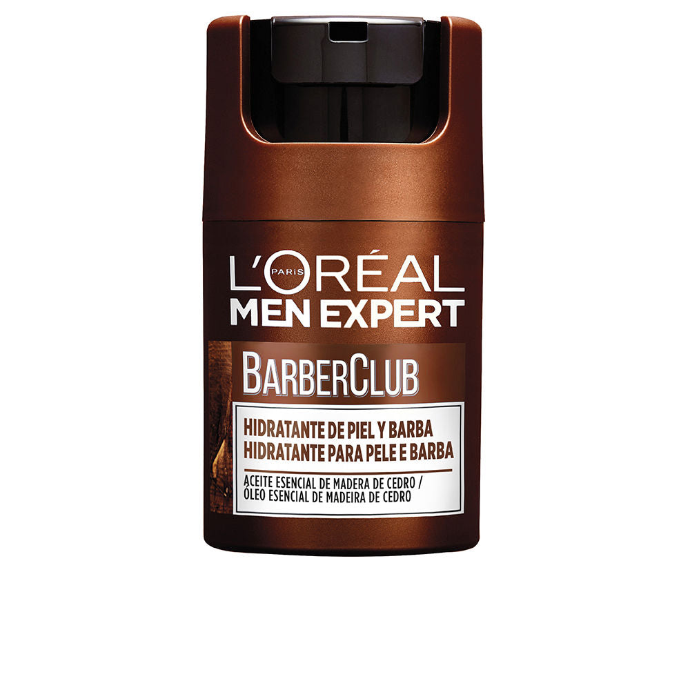 L'Oréal Paris Warm brown plastic moisturizer bottle with pump dispenser, matte finish, visible text label and logo