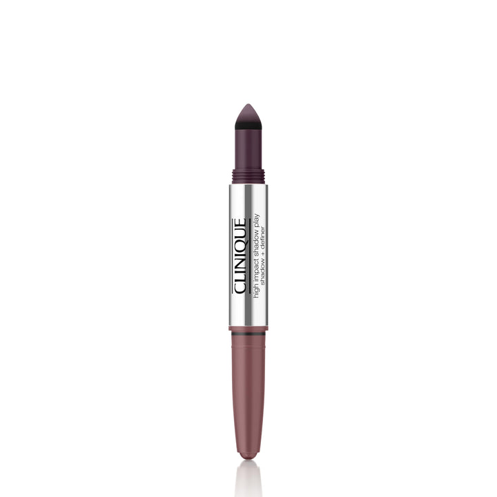 Double-ended eye shadow stick showing cream and powder ends, 4 ml, royal duo