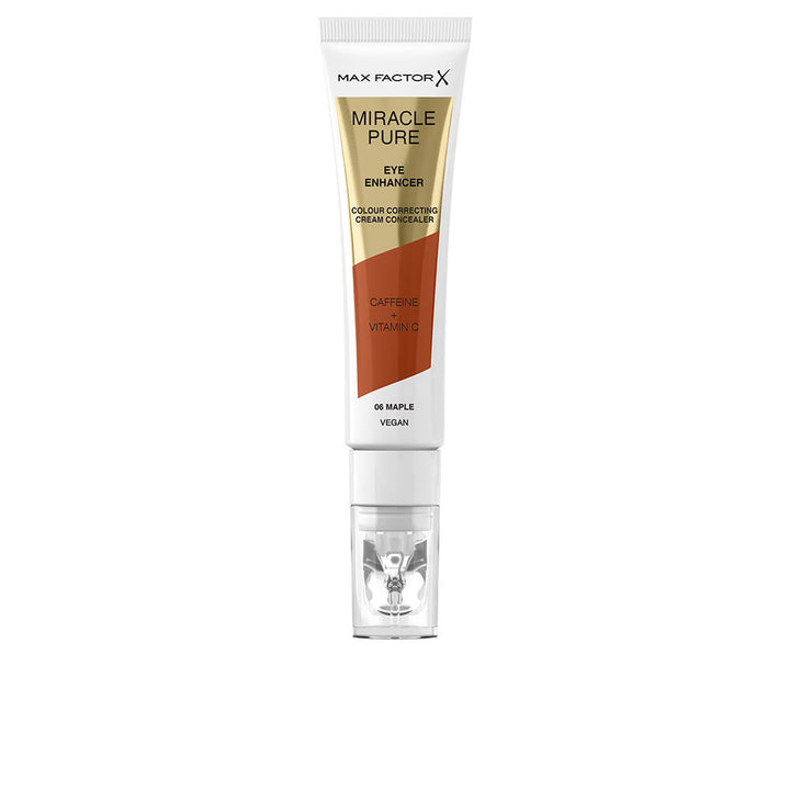 Cream concealer in shade 06‑Maple, 10 ml with massage-tip applicator