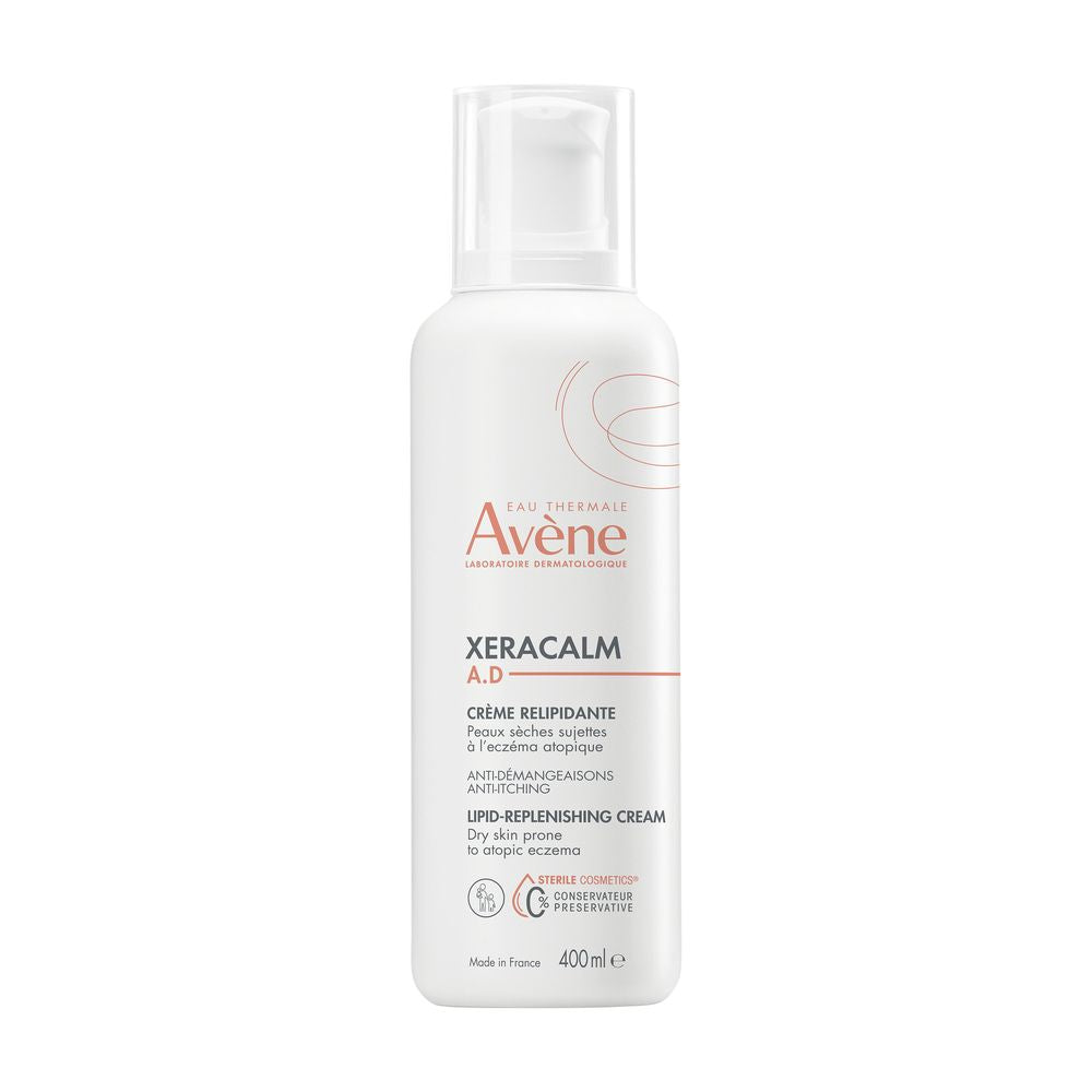 Tub of Avène XeraCalm A.D relipidizing cream for very dry, atopy-prone baby skin