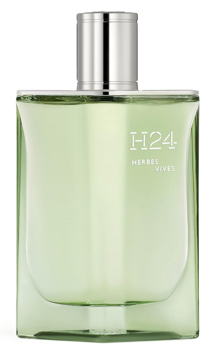 Green lacquered refillable perfume bottle, 100 ml, herbaceous fragrance
