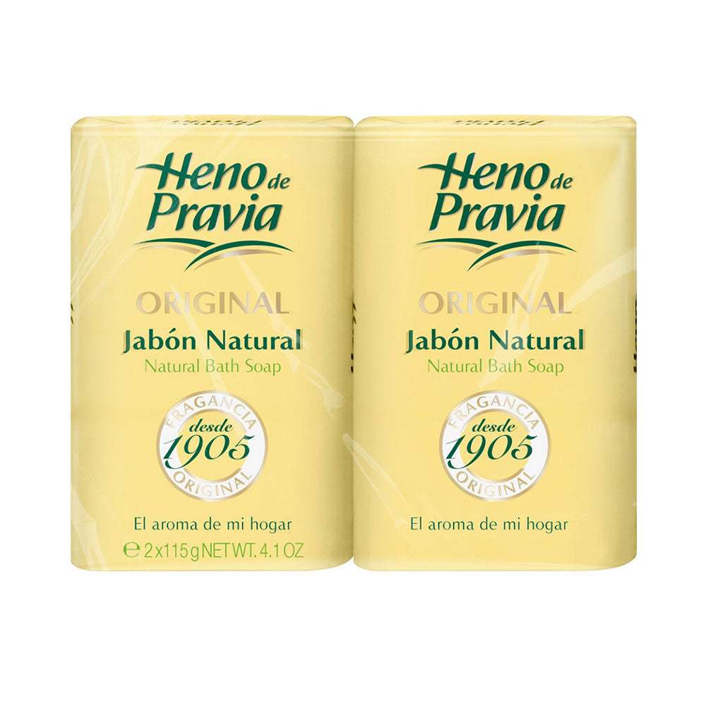 Classic Heno de Pravia soap bar with soft lather and timeless hay-inspired scent