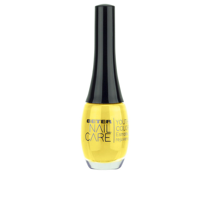 11 ml yellow rejuvenating nail polish bottle, glossy finish, Unisex