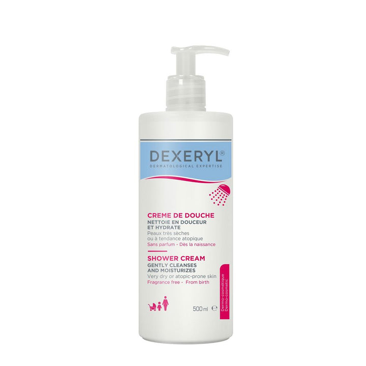 500 ml pump bottle of fragrance-free cream shower for very dry, atopic-prone Unisex skin