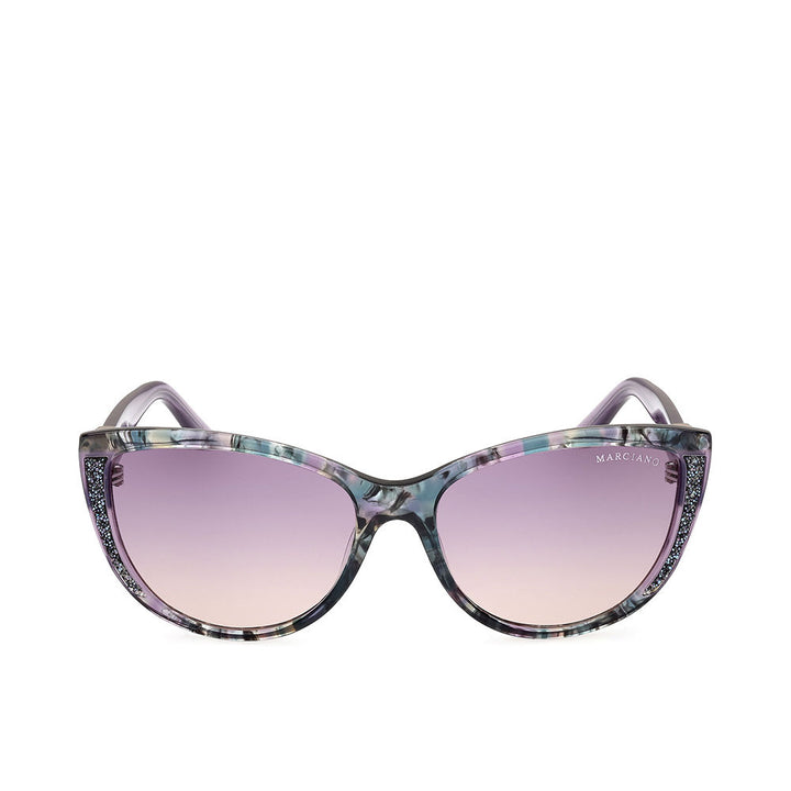 Cat‑eye acetate sunglasses, 58 mm lenses, 17 mm bridge, 140 mm temples, women