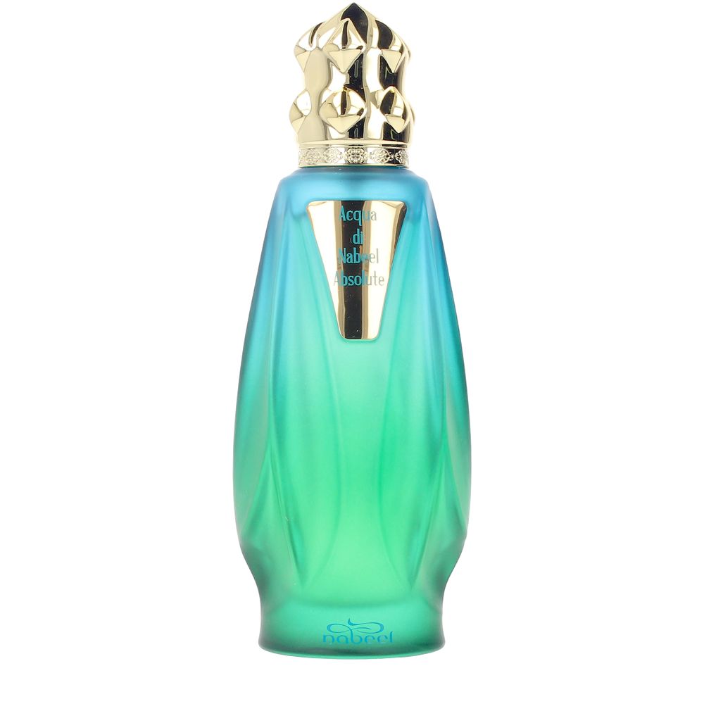 Bottle of Acqua di Nabeel Absolute perfume evoking floral, spice and oud warmth