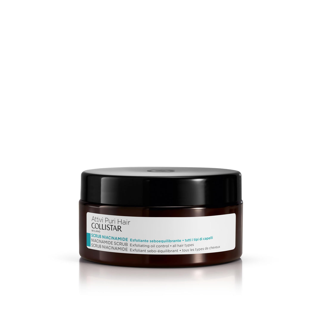 Creamy 250 ml scalp exfoliant tube with sea salt texture, niacinamide formula