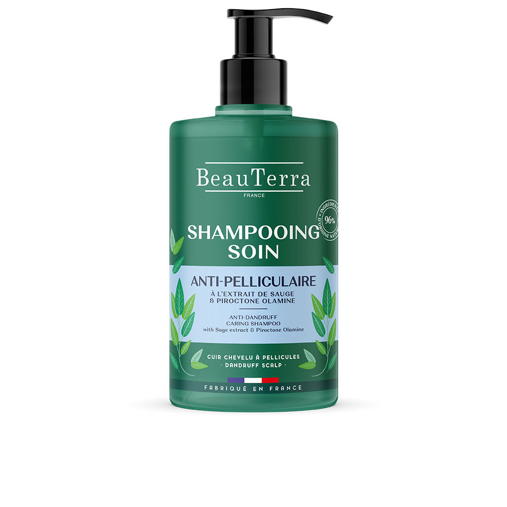 750 ml recycled pump bottle of anti-dandruff shampoo, Unisex, clear gel