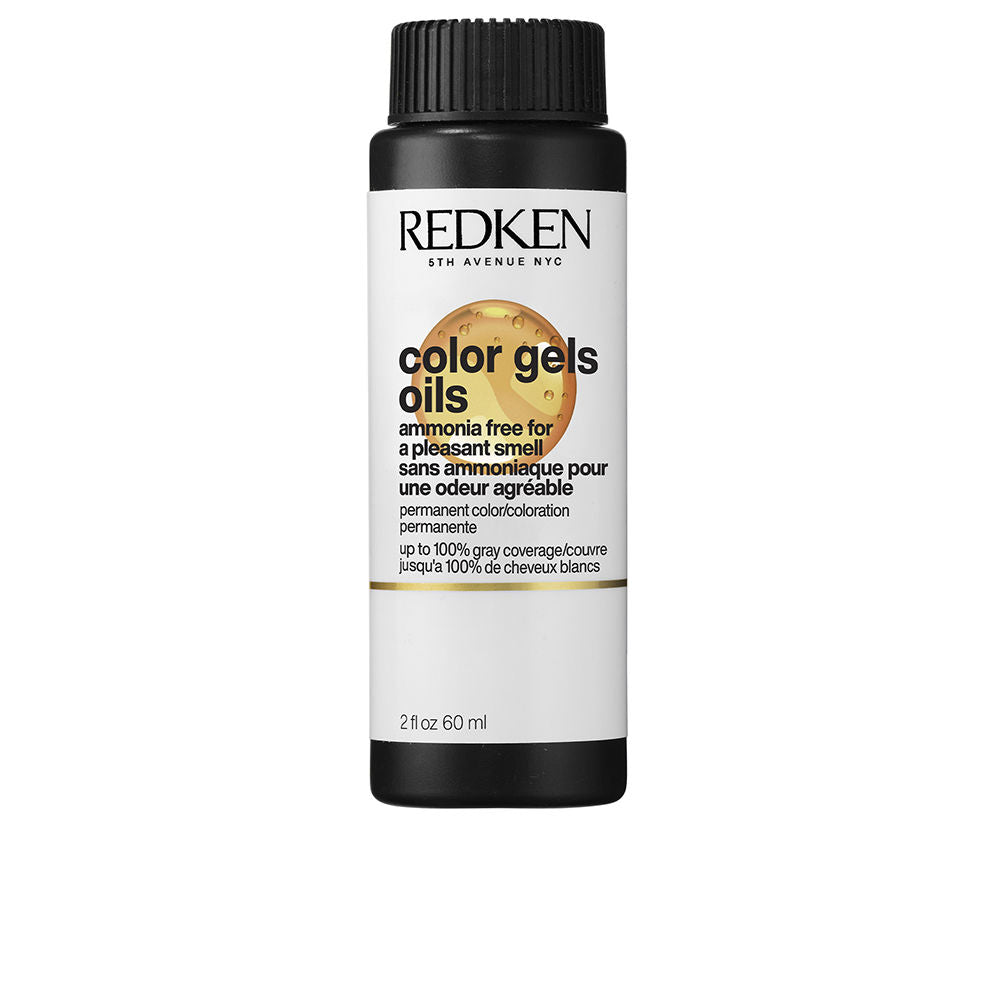 60 ml tube of ammonia-free gel oil permanent hair colour, shade 6WG dark golden brown