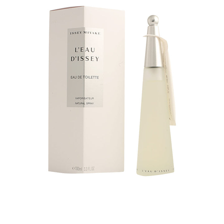 Glass bottle of aquatic floral eau de toilette, 50 ml, clear liquid