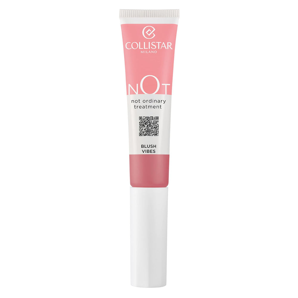 15 ml tube of fluid peach-toned cream blush with sponge applicator, radiant finish