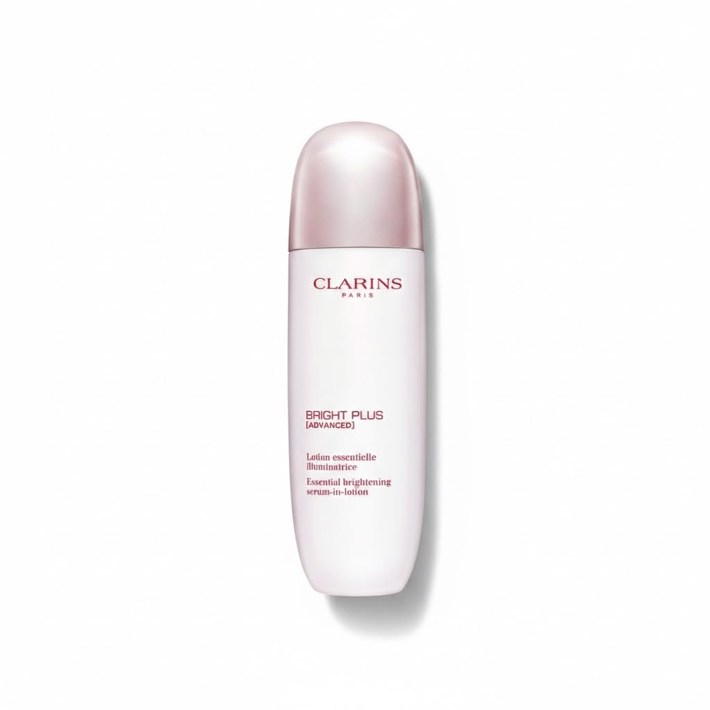 Bottle of Clarins brightening essence with light, fluid texture for radiant skin