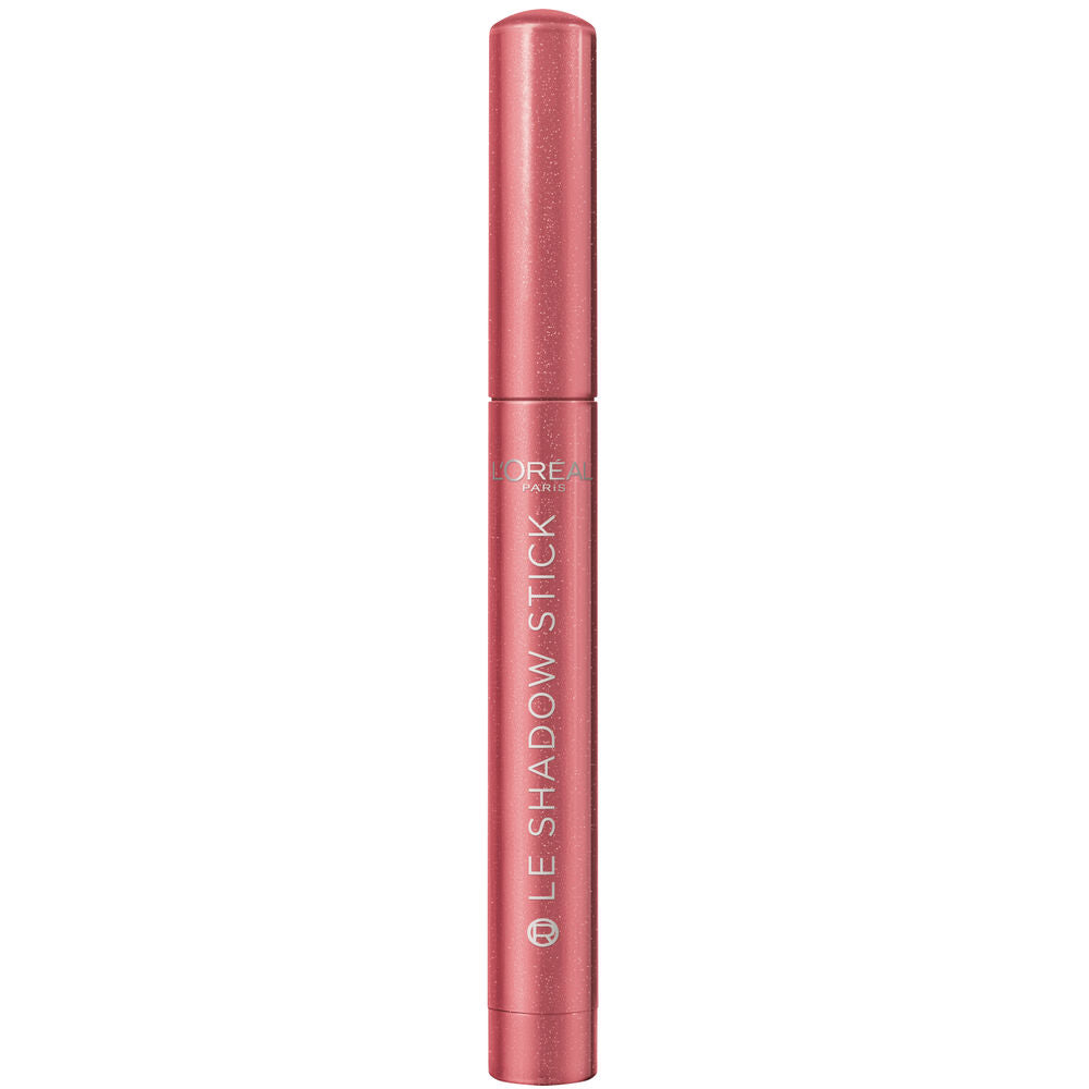 Unisex cream-to-powder pink eye shadow stick, 1.4 g, twist-up packaging