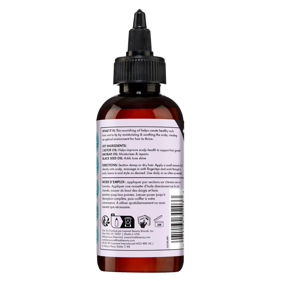 Glass bottle with pump of golden botanical scalp oil, 120 ml, Unisex treatment